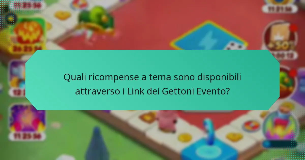 Quali ricompense a tema sono disponibili attraverso i Link dei Gettoni Evento?