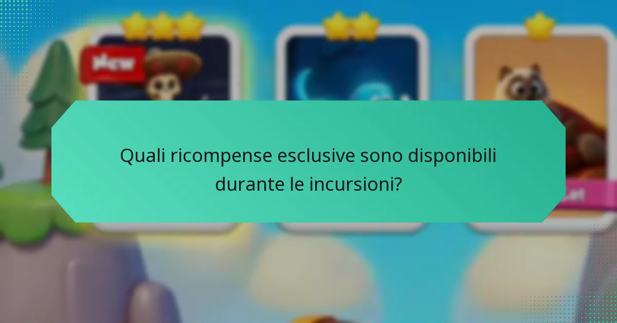 Quali ricompense esclusive sono disponibili durante le incursioni?